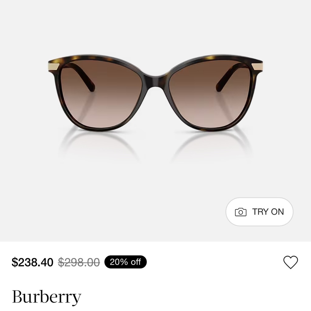 Burberry Women's Tortoise Sunglasses brand new